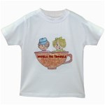 Double The Trouble Kids White T-Shirt